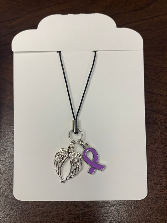 Overdose Awareness Phone Charm