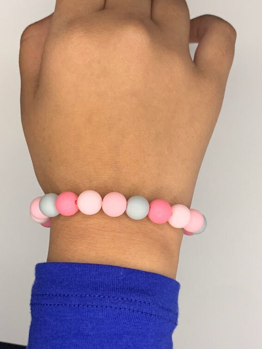 Pink mix inspired acrylic bracelet